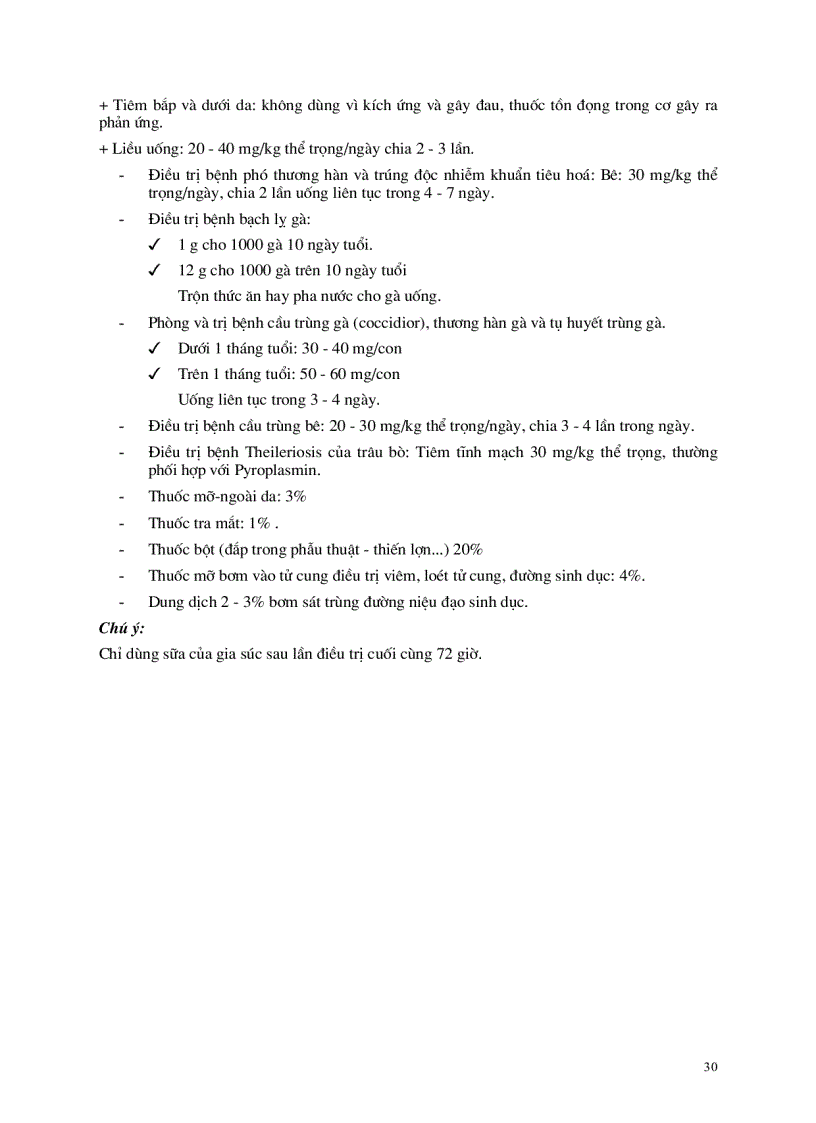 image for page Thuốc dùng điều trị trong thú y