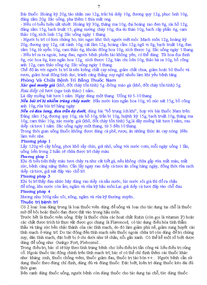 image for page Thuốc nam chữa bệnh Trĩ