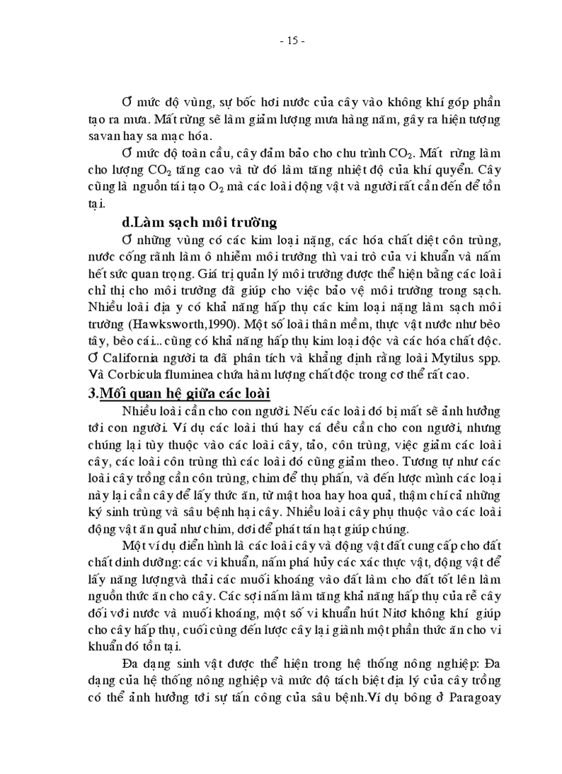 image for page Tiểu luận đa dạng sinh học