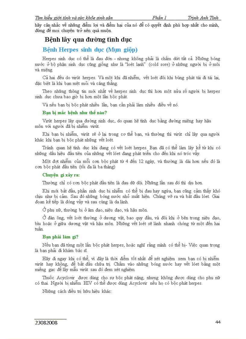 image for page Tìm hiểu giới tính và SKSS Phần 1