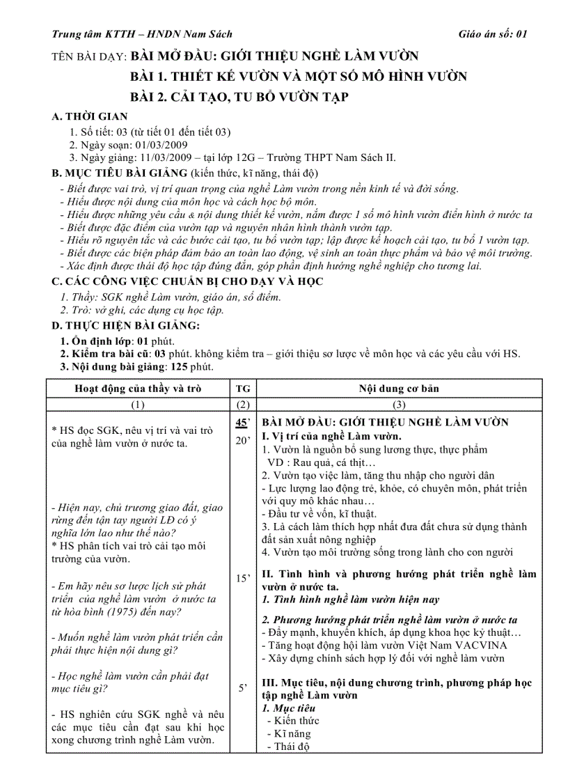 image for page Tron bo Giao an nghe lam vuon