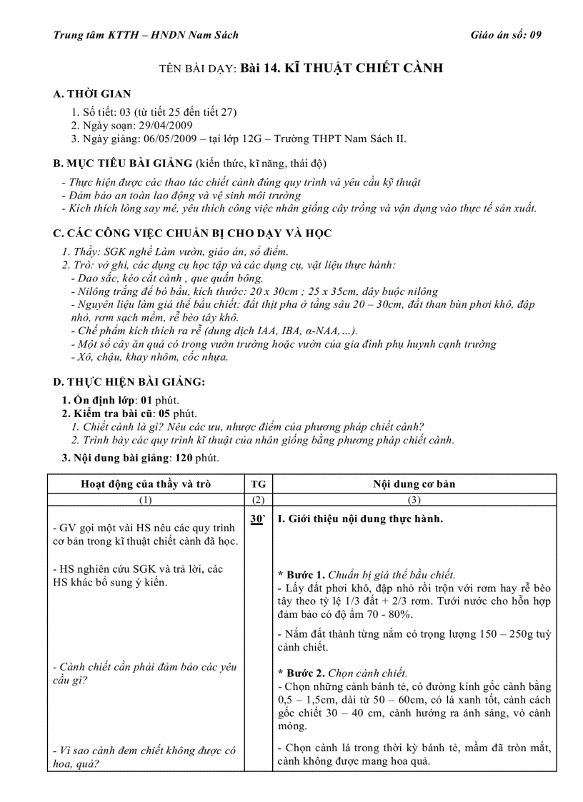 image for page Tron bo Giao an nghe lam vuon