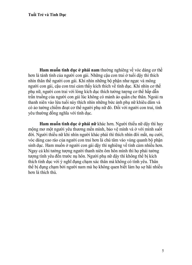 image for page Tuổi trẻ và tình dục