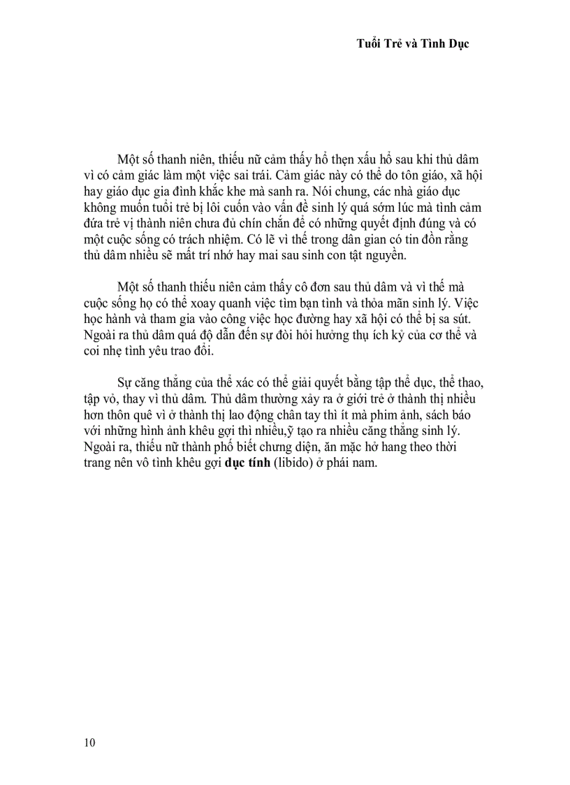 image for page Tuổi trẻ và tình dục