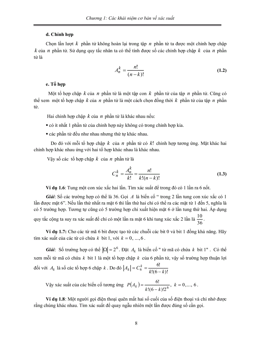 image for page Giáo trình tài liệu đề thi môn xác suất và thống kê toán