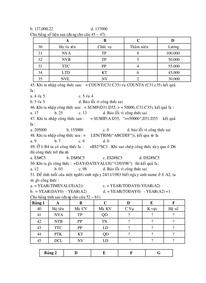 image for page Trắc nghiệm tin học đại cương