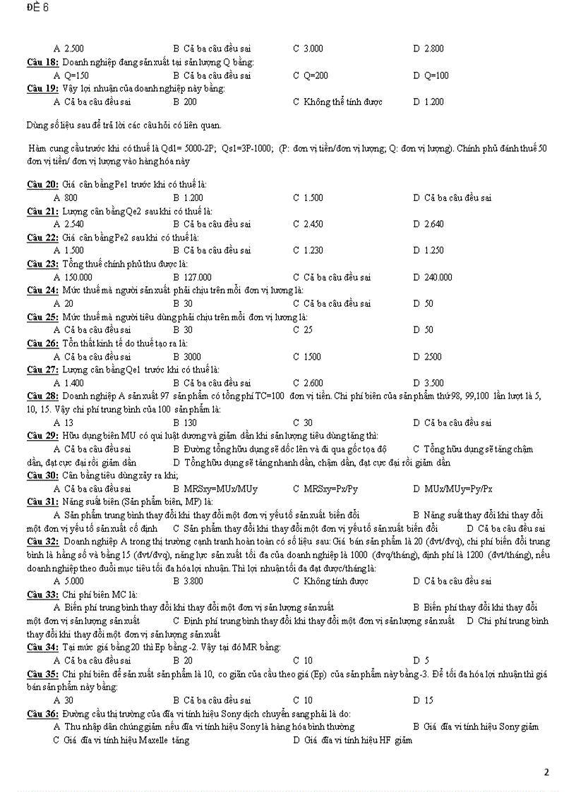 image for page Sách kinh tế vi mô đề thi khóa 33 bài tập kinh tế vi mô phần 1 4