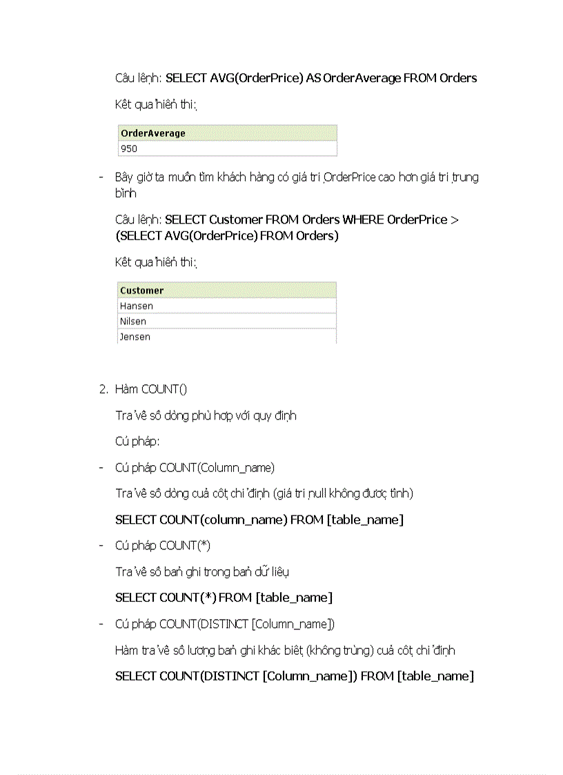 image for page Tài liệu SQL Server hướng dẫn chi tiết sử dụng các Hàm