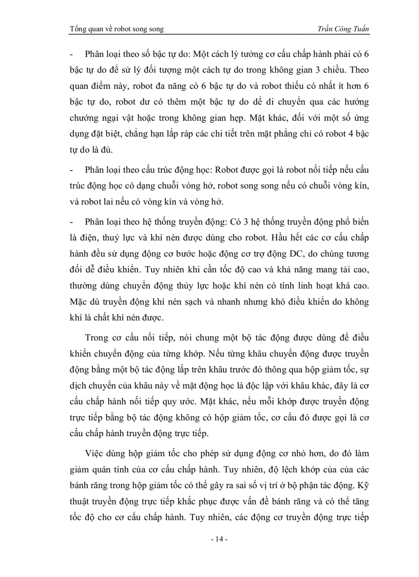 image for page Tổng quan về Robot song song