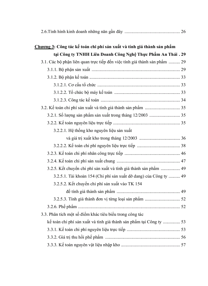 image for page Kế toán chi phí sản xuất và giá thành sản phẩm tại Công ty TNHH Công Nghệ thực phẩm An Phát