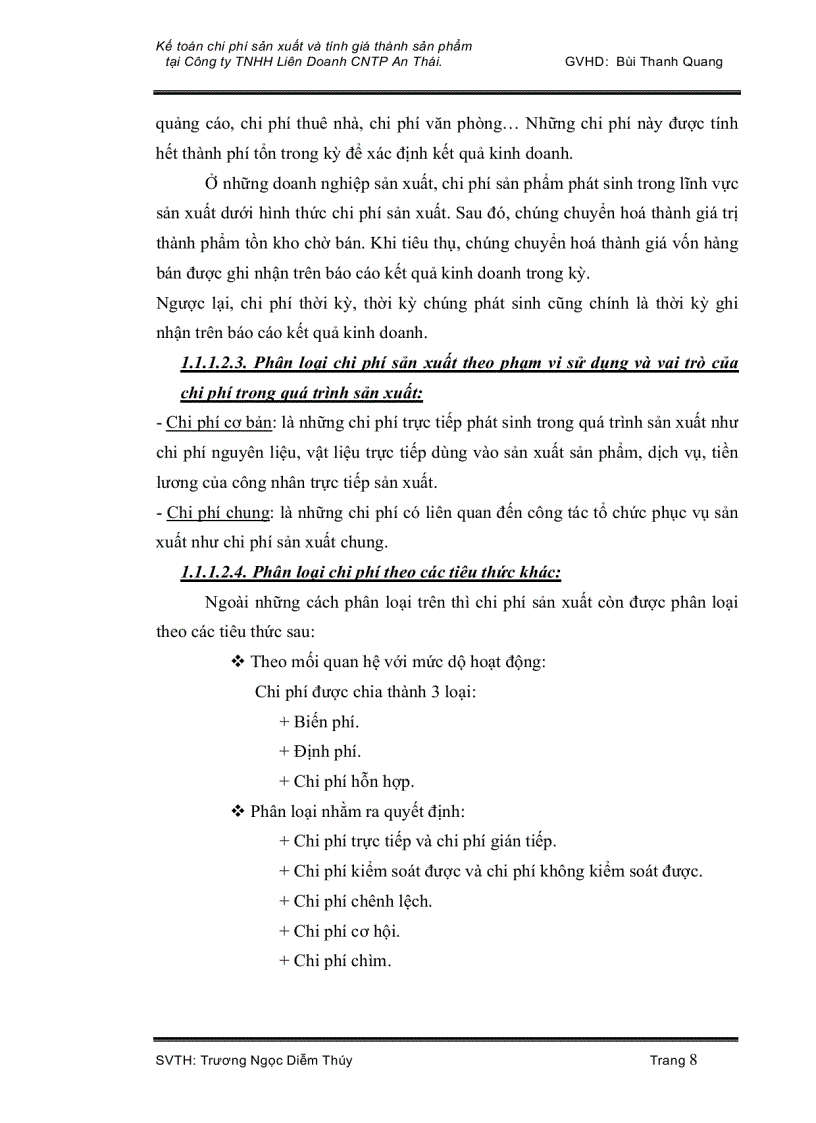 image for page Kế toán chi phí sản xuất và giá thành sản phẩm tại Công ty TNHH Công Nghệ thực phẩm An Phát