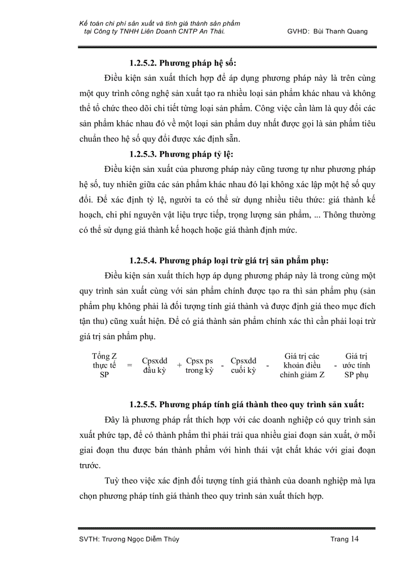 image for page Kế toán chi phí sản xuất và giá thành sản phẩm tại Công ty TNHH Công Nghệ thực phẩm An Phát