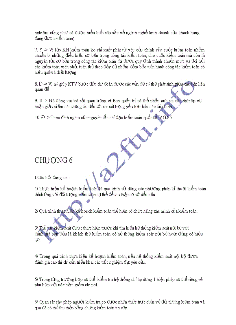 image for page Hệ thống câu hỏi trắc nghiệm kiểm toán Đáp án