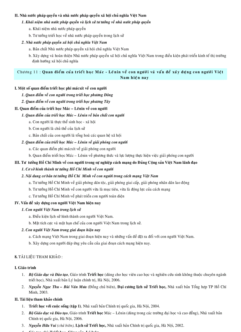 image for page Đề cương chi tiết môn Triết Học Dành Cho Cao Học Và Nghiên Cứu Sinh