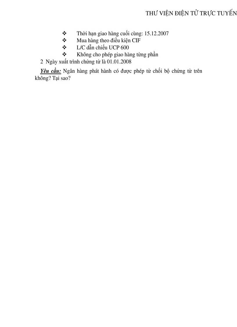 image for page Hệ thống câu hỏi ôn tập môn Thanh toán quốc tế