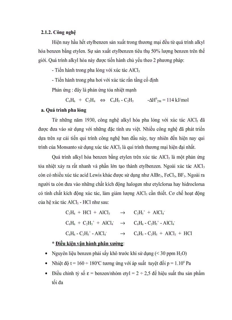 image for page Quá trình alkyl hóa