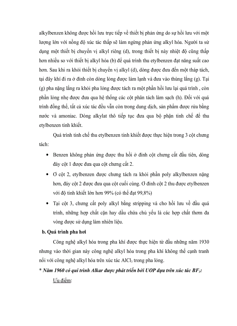 image for page Quá trình alkyl hóa