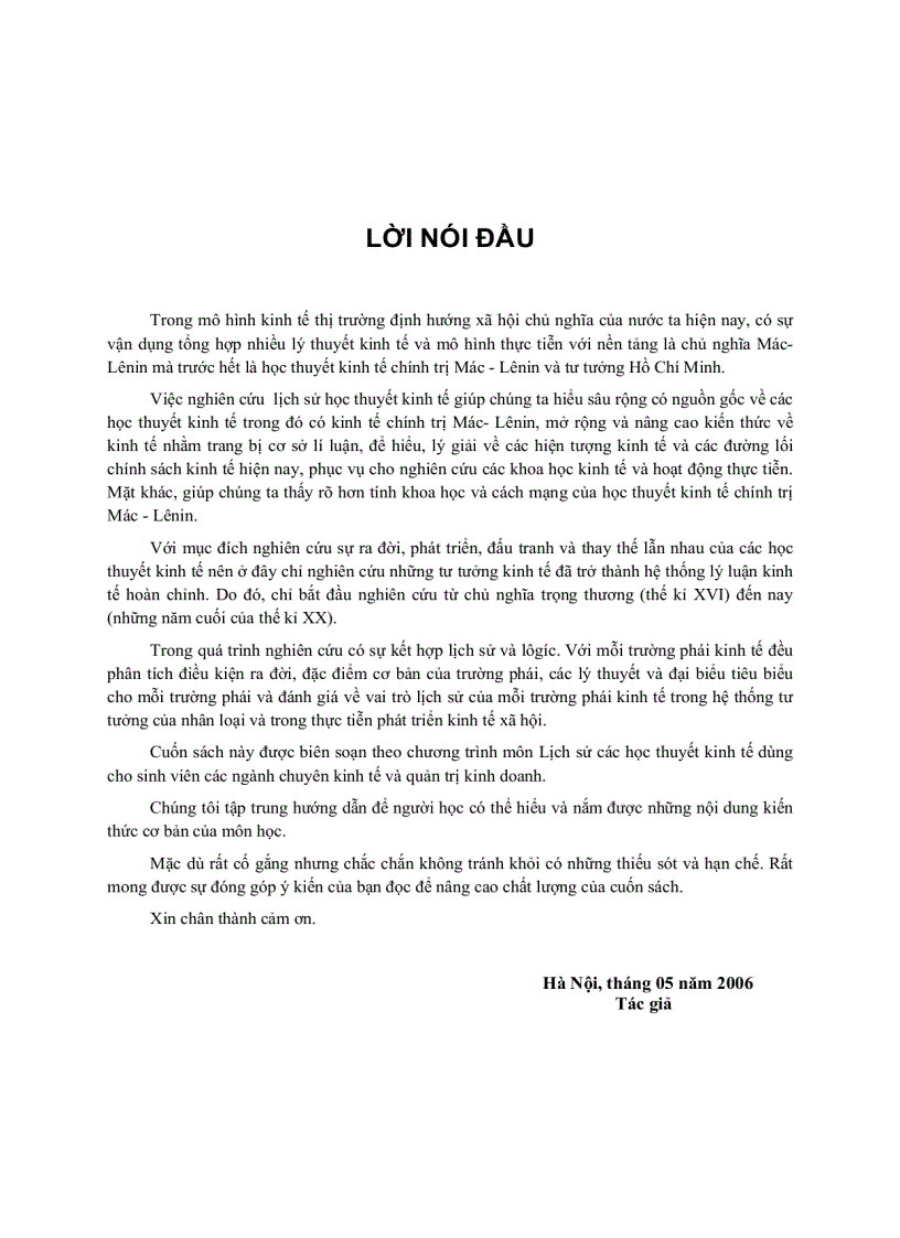 image for page Lịch sử học thuyết kinh tế