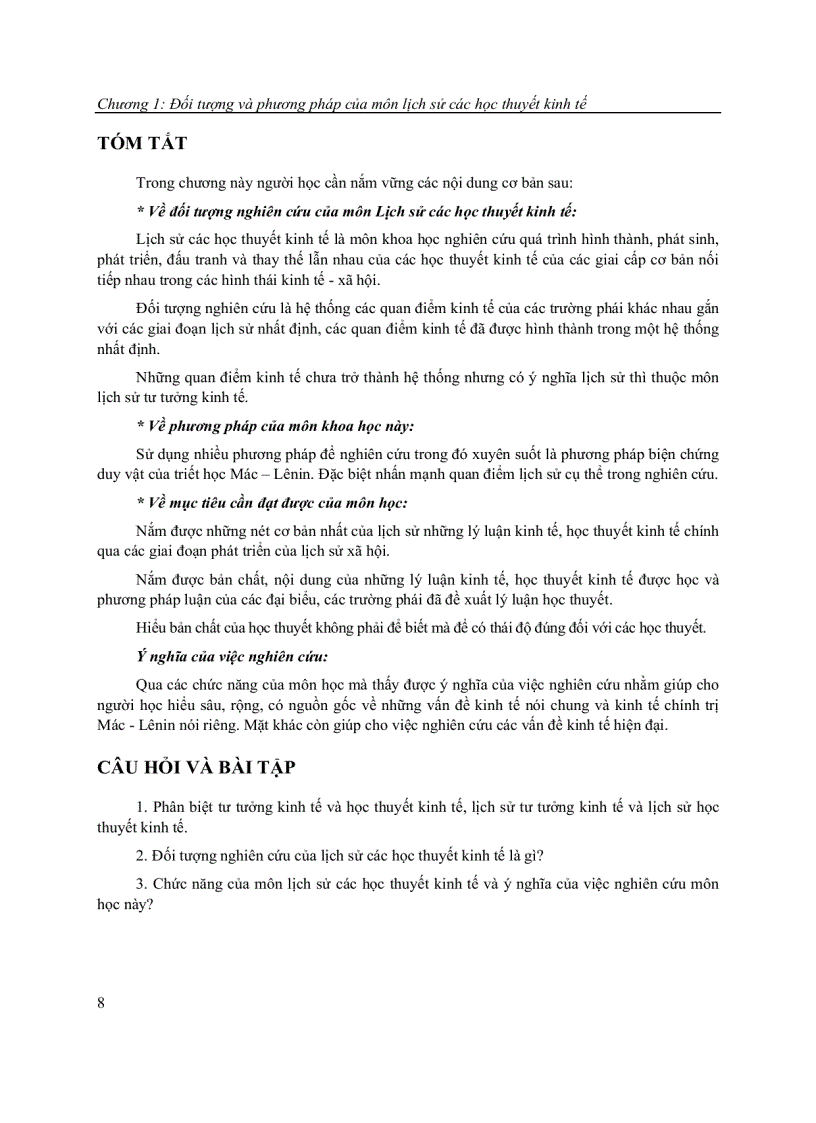 image for page Lịch sử học thuyết kinh tế