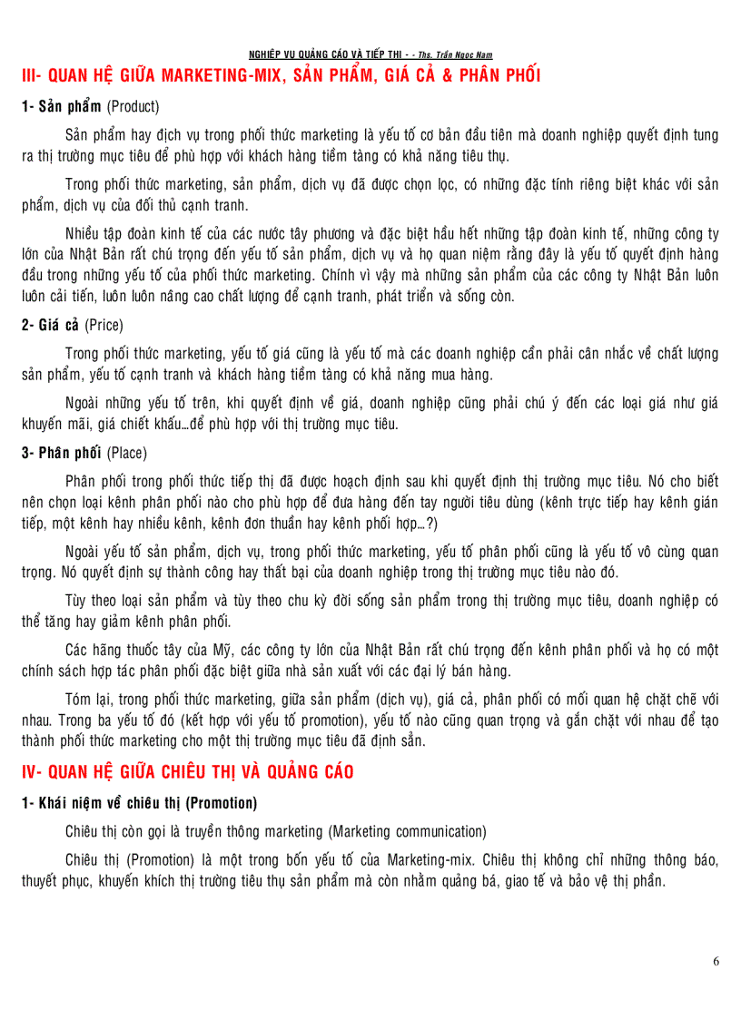 image for page Giáo trình Nghiệp vụ quảng cáo và tiếp thị