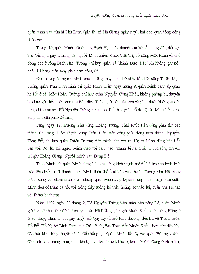 image for page Truyền thống đoàn kết trong khởi nghĩa Lam Sơn