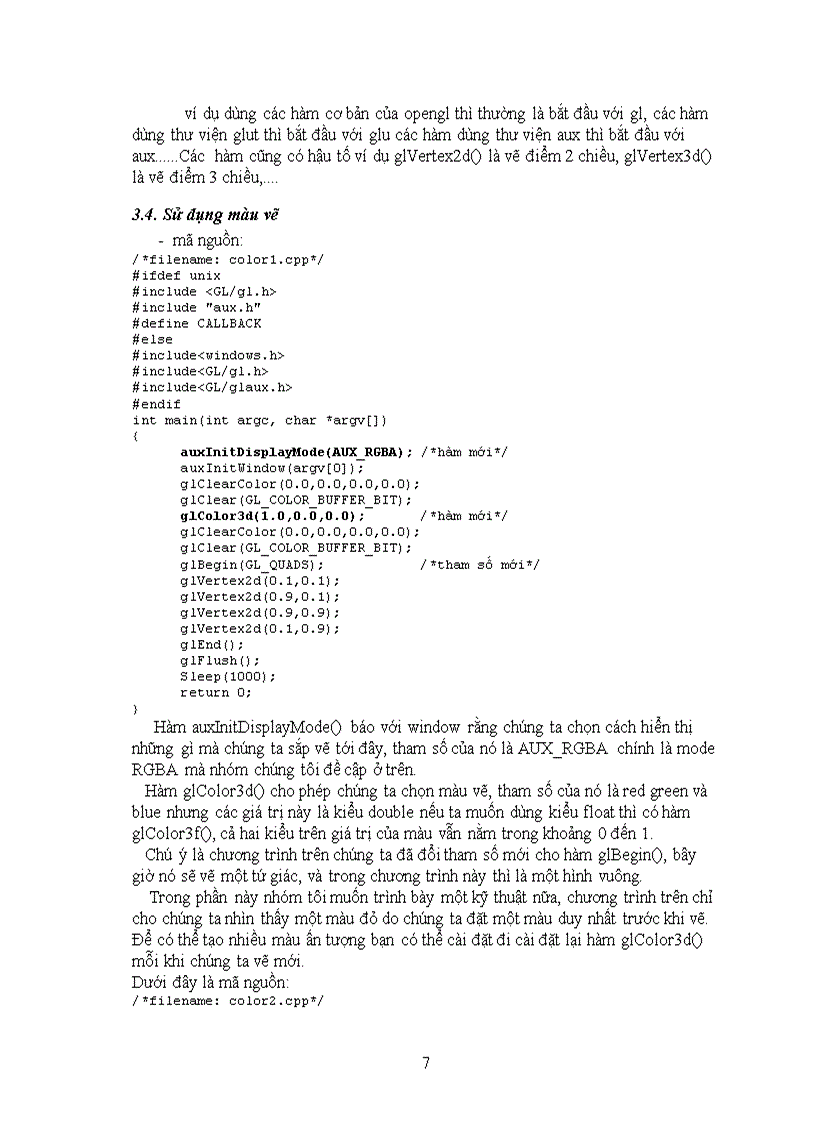 image for page Bài Tập lớn môn kỹ thuật đồ họa về opengl