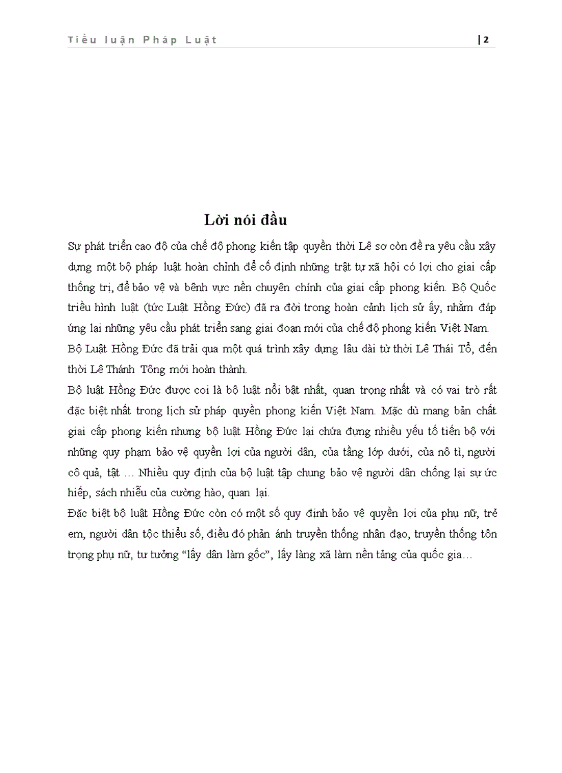 image for page Tiểu Luận Bộ Luật Hồng Đức