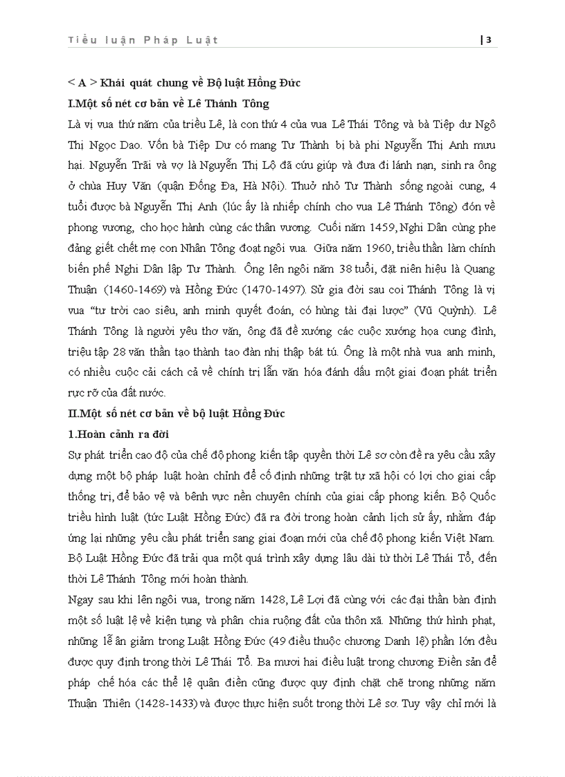 image for page Tiểu Luận Bộ Luật Hồng Đức