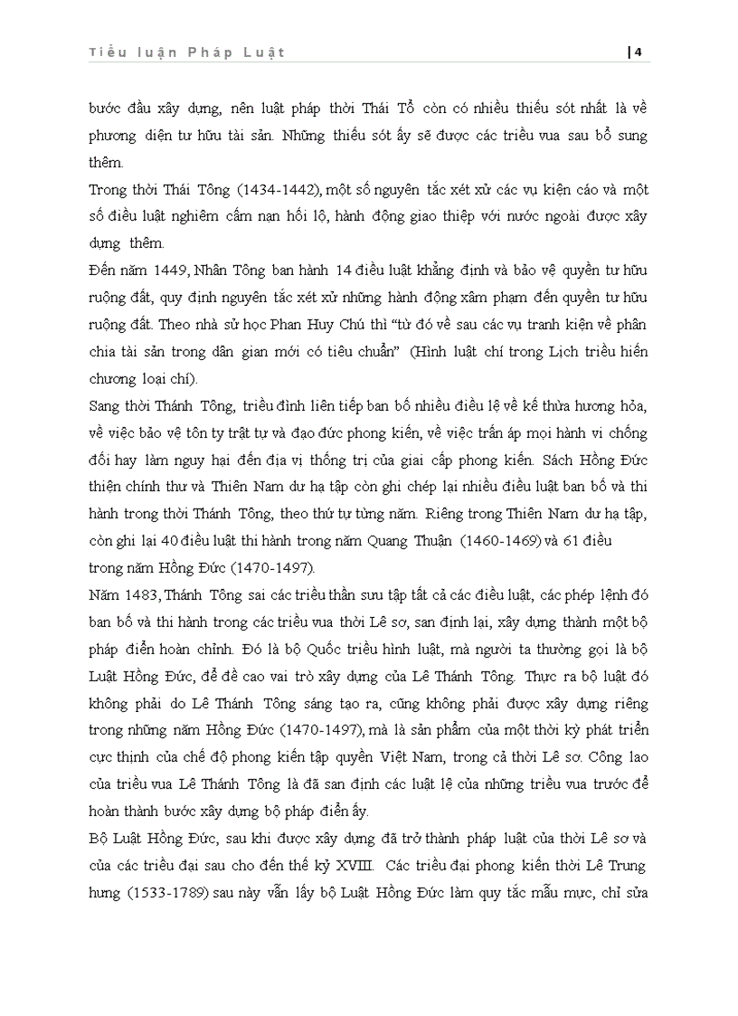 image for page Tiểu Luận Bộ Luật Hồng Đức