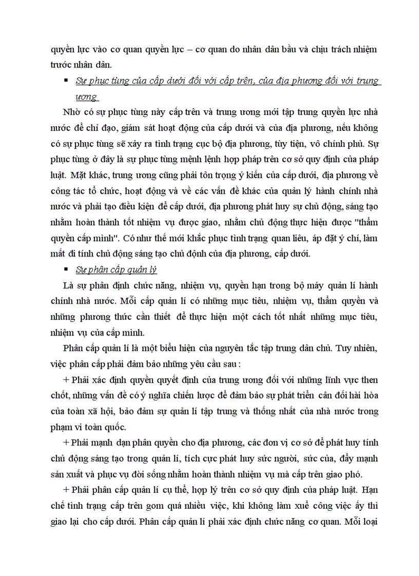 image for page Phân tích nguyên tắc tập trung dân chủ và chỉ ra ý nghĩa của nguyên tắc này trong quản lí hành chính nhà nước ở Việt Nam hiện nay