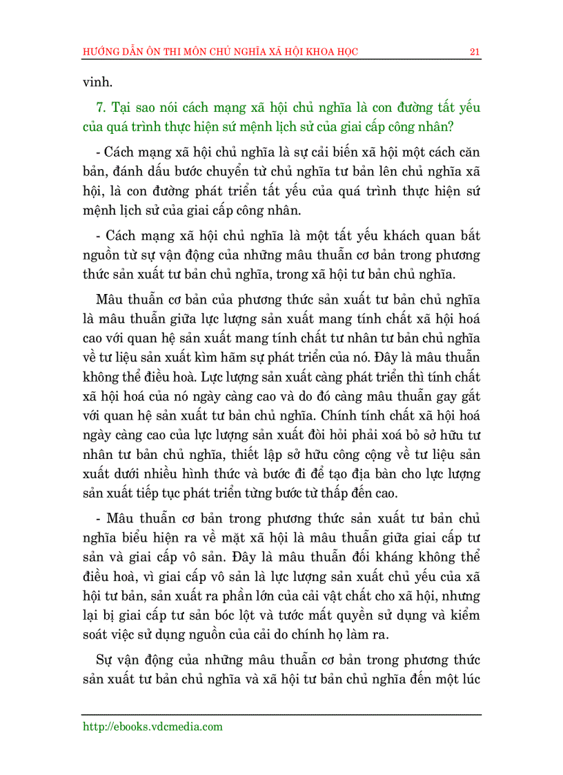 image for page Hướng dẫn ôn thi môn chủ nghĩa xã hội khoa học