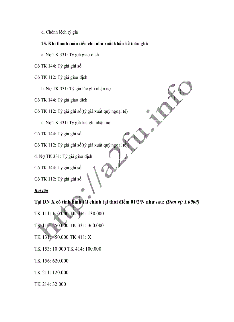 image for page Bộ trắc nghiệm môn nguyên lý kế toán