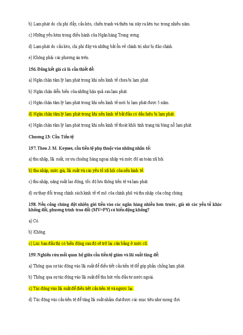 image for page 163 câu trắc nghiệm môn tài chính tiền tệ kèm trả lời