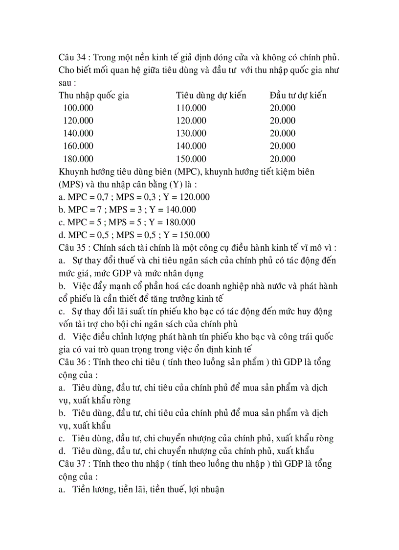 image for page Tài liệu ôn thi và đề thi kinh tế vĩ mô