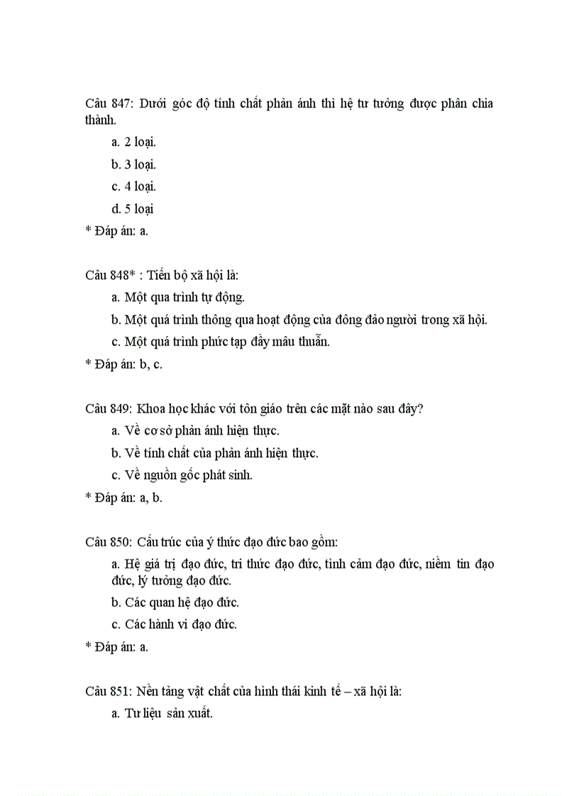 image for page 350 câu hỏi trắc nghiệm triết học có đáp án