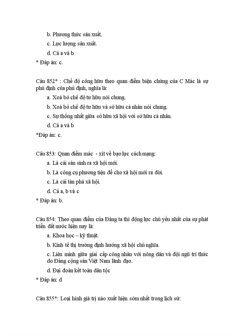 image for page 350 câu hỏi trắc nghiệm triết học có đáp án