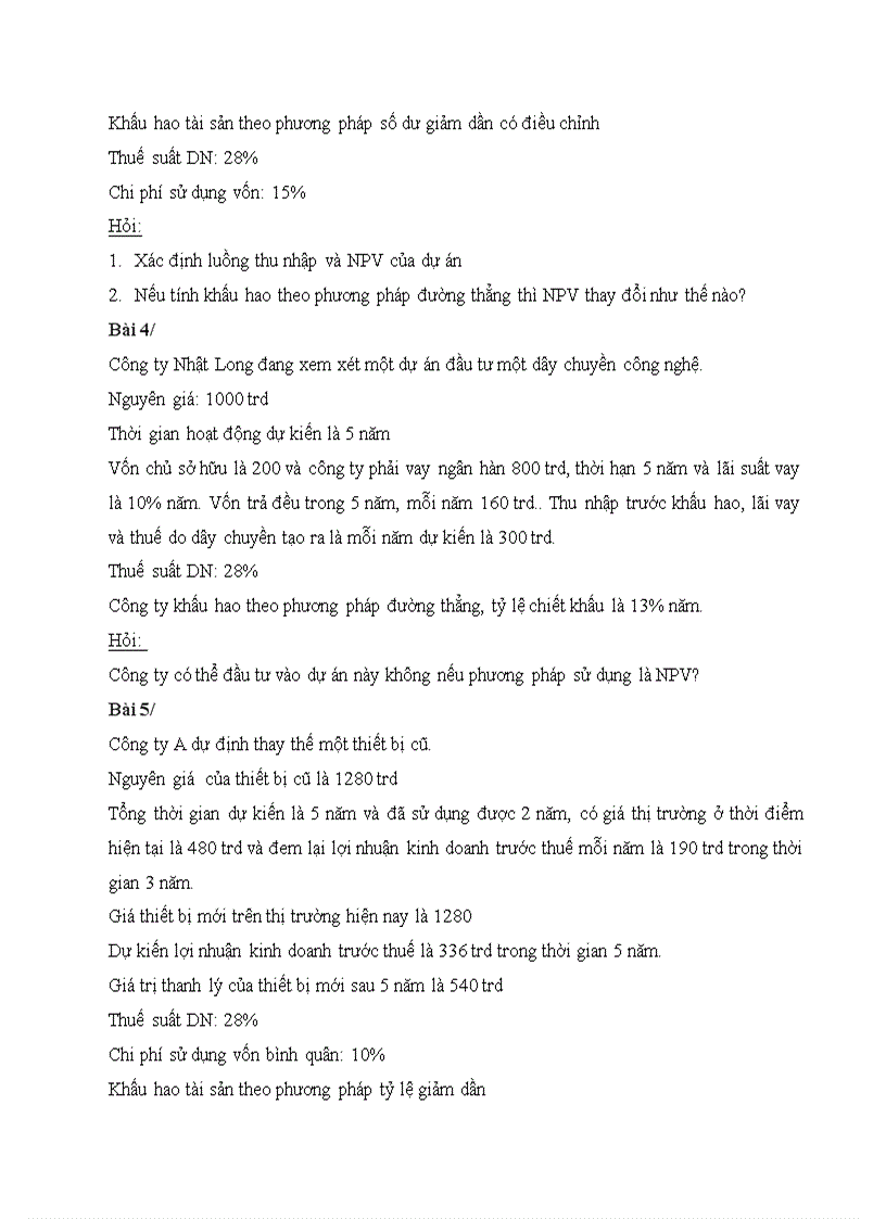 image for page HƯỚNG DẪN GIẢI BÀI TẬP QUẢN TRỊ TÀI CHÍNH tổng hợp tất cả các dạng bài