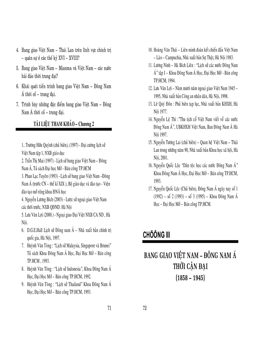 image for page Lịch sử bang giao việt nam đông nam á