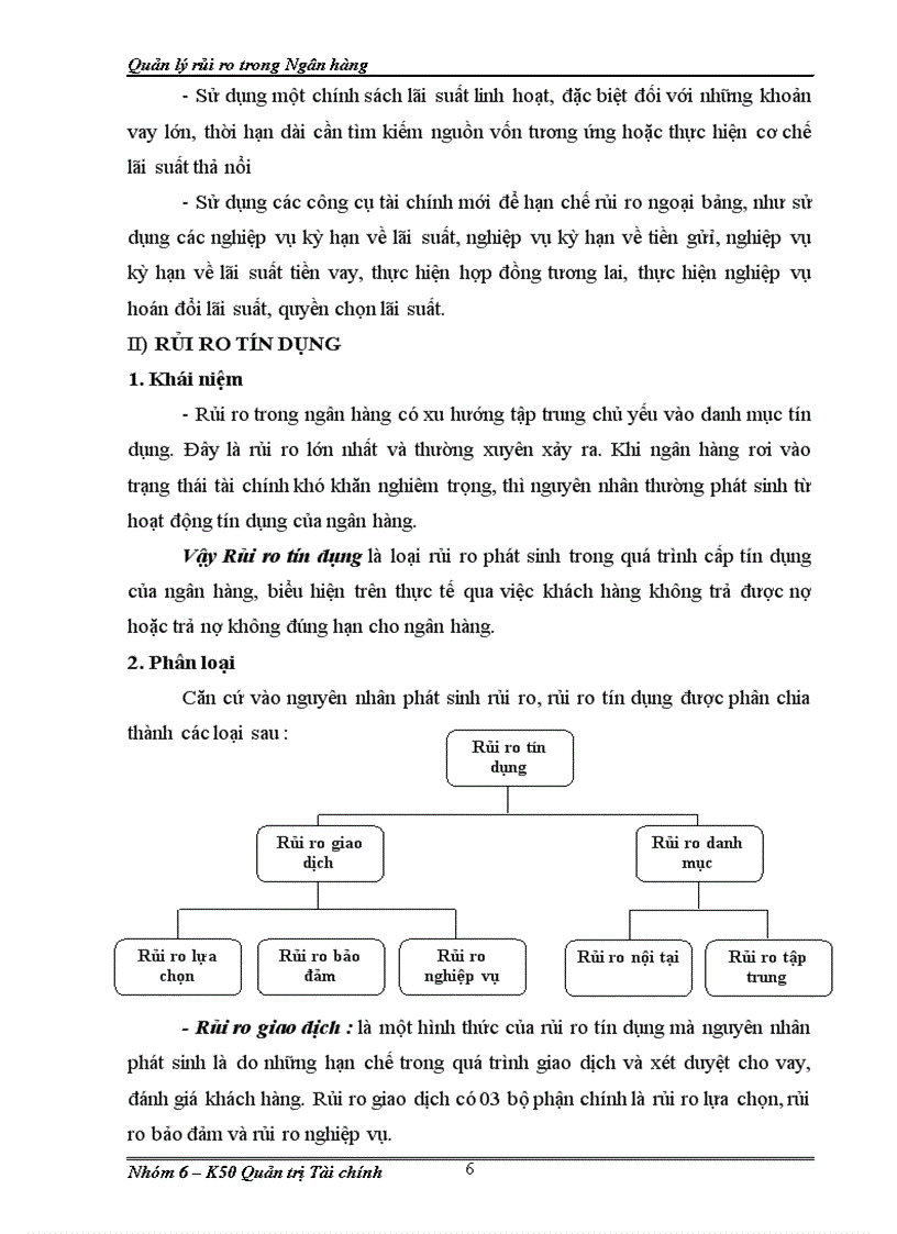 Quản lý rủi ro trong Ngân hàng