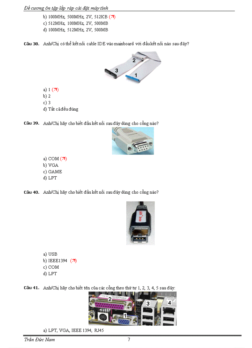 image for page Ôn tập Lắp ráp và bảo trì máy tính 9 trắc nghiệm có đáp án