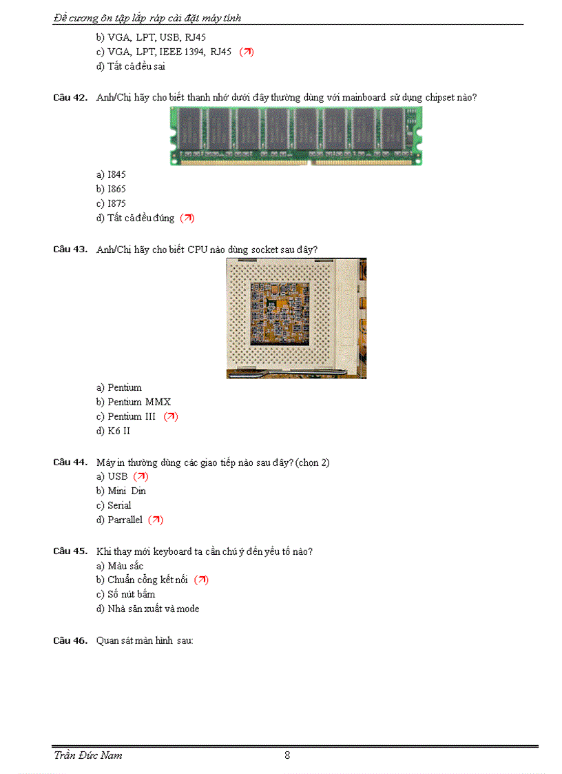 image for page Ôn tập Lắp ráp và bảo trì máy tính 9 trắc nghiệm có đáp án
