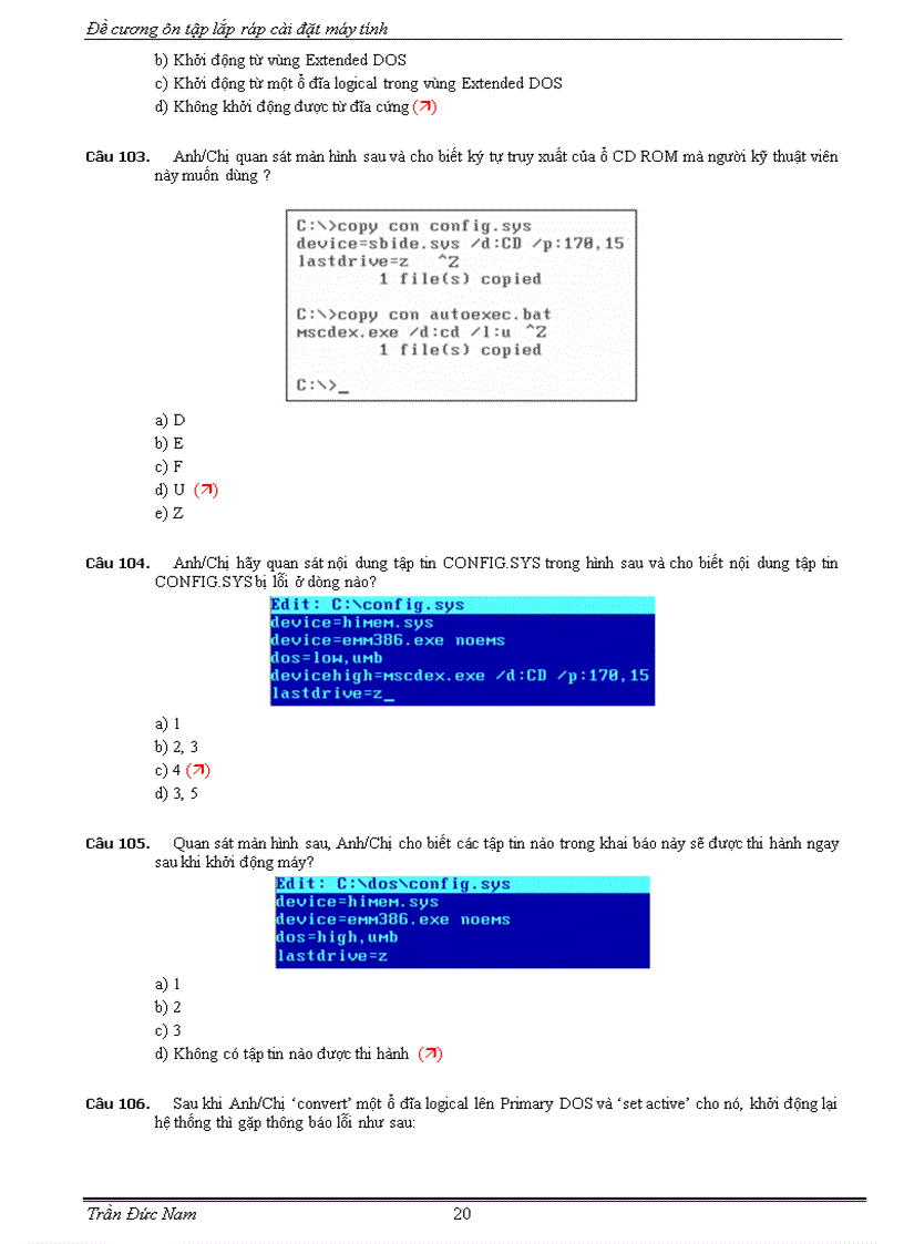 image for page Ôn tập Lắp ráp và bảo trì máy tính 9 trắc nghiệm có đáp án