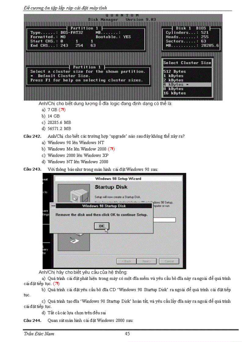 image for page Ôn tập Lắp ráp và bảo trì máy tính 9 trắc nghiệm có đáp án