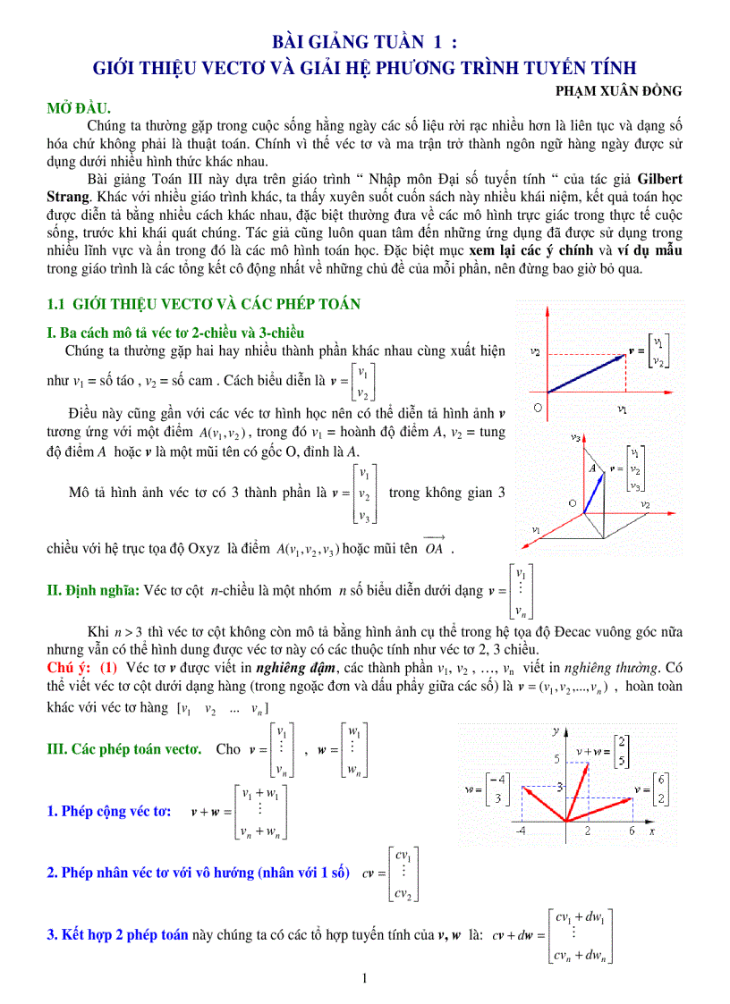 image for page Bài Giảng Đại Số Tuyến Tính