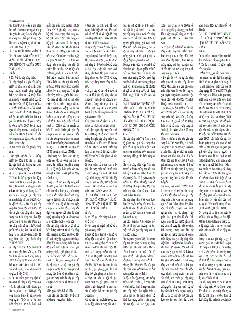 image for page Đề cương ôn tập CNXHKH