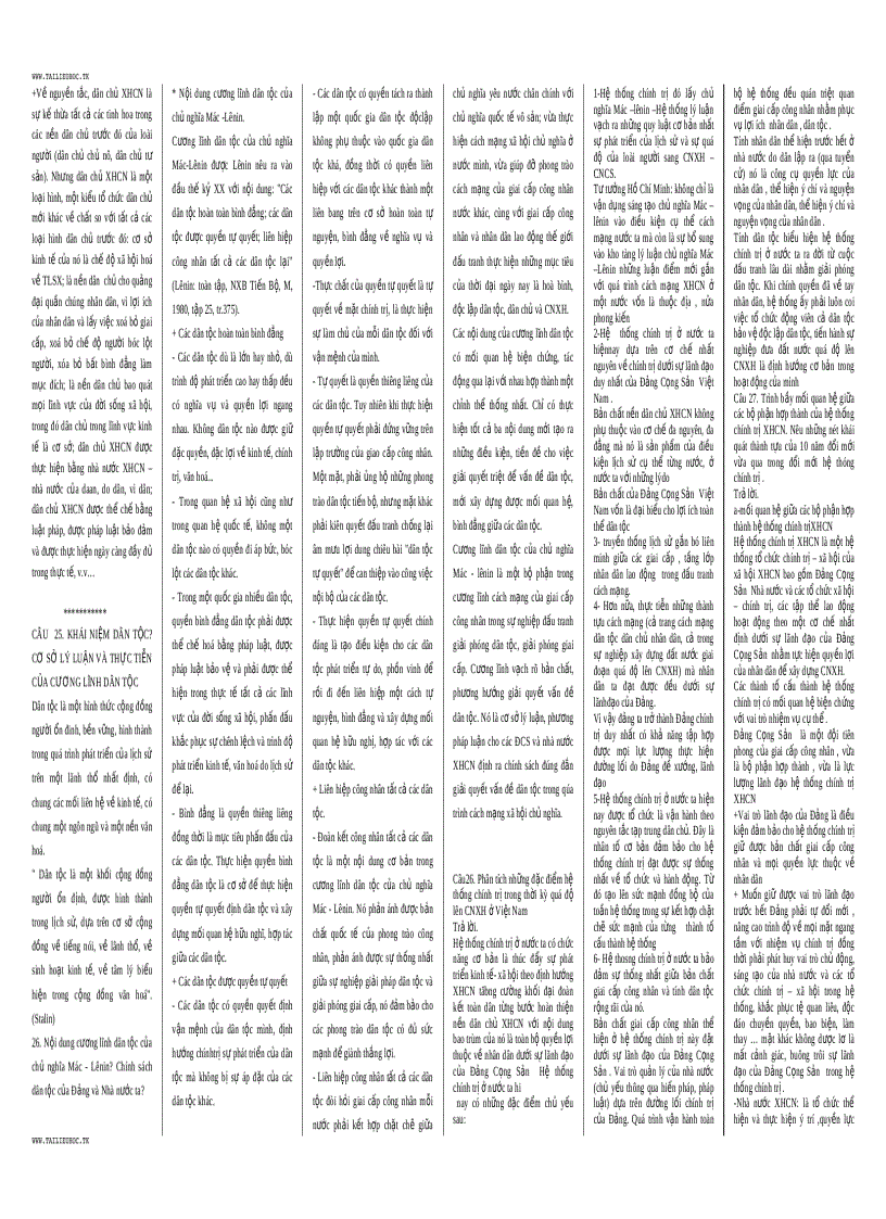 image for page Đề cương ôn tập CNXHKH