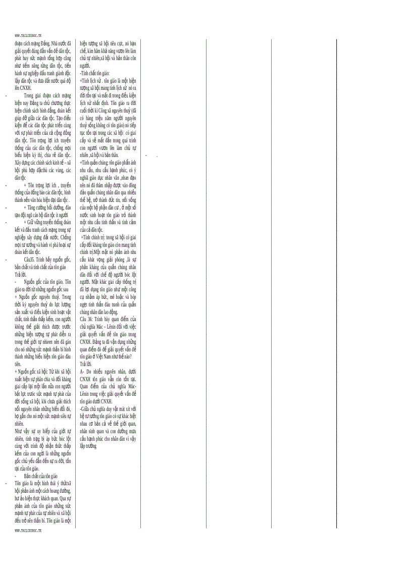 image for page Đề cương ôn tập CNXHKH