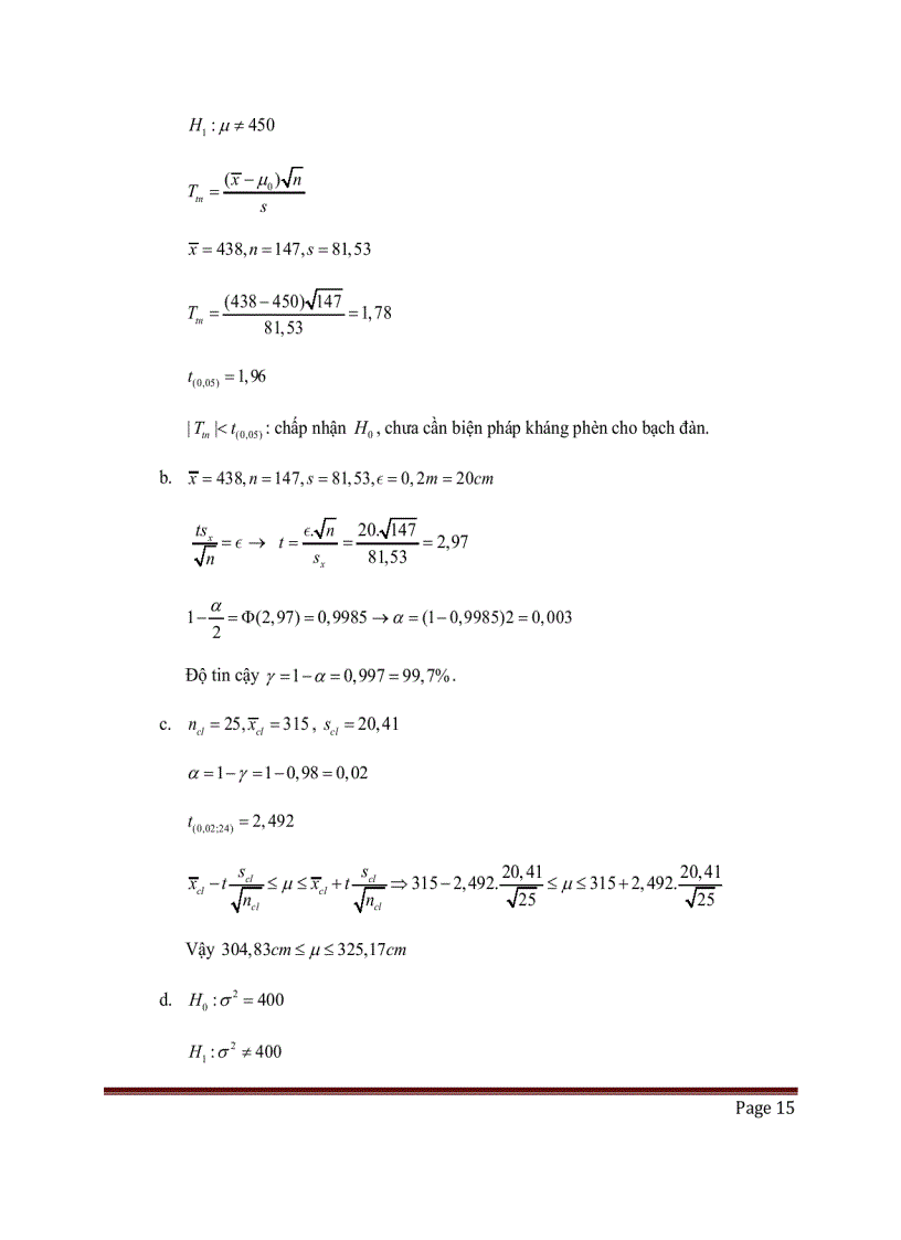 image for page 10 Bộ đề thi và kèm bài giải môn xác suất thống kê