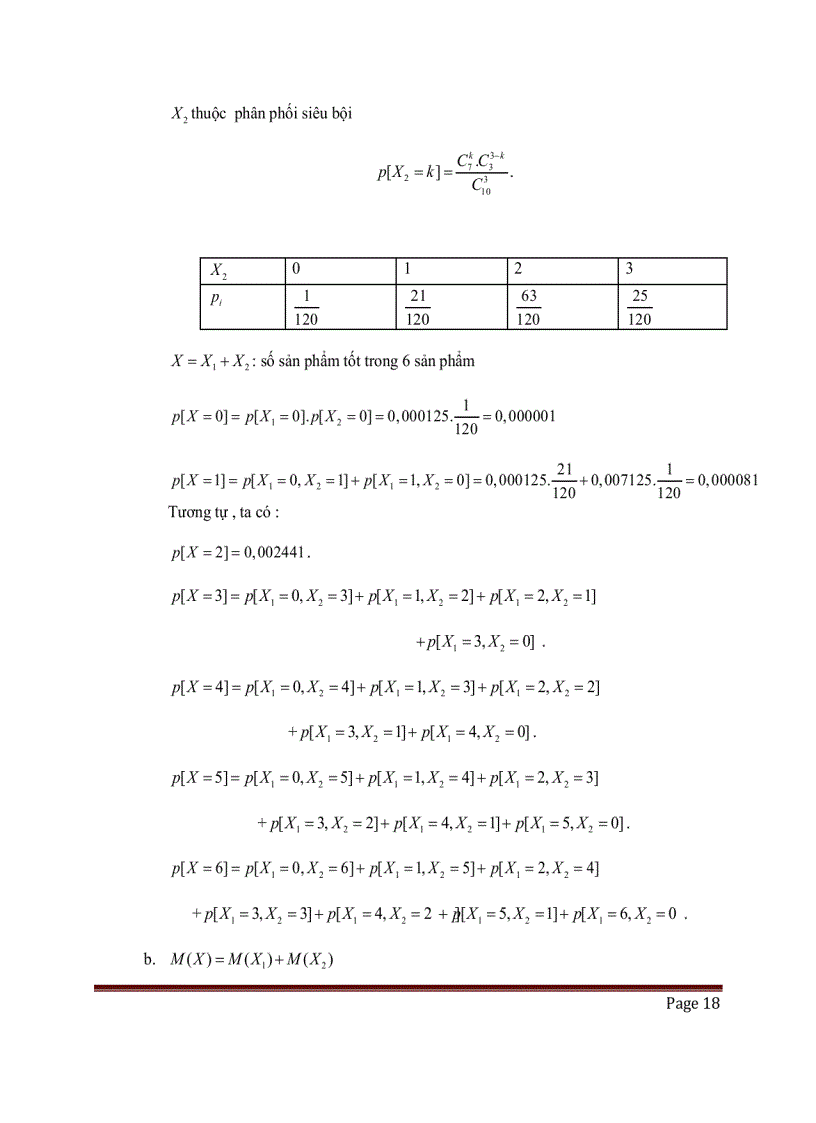image for page 10 Bộ đề thi và kèm bài giải môn xác suất thống kê