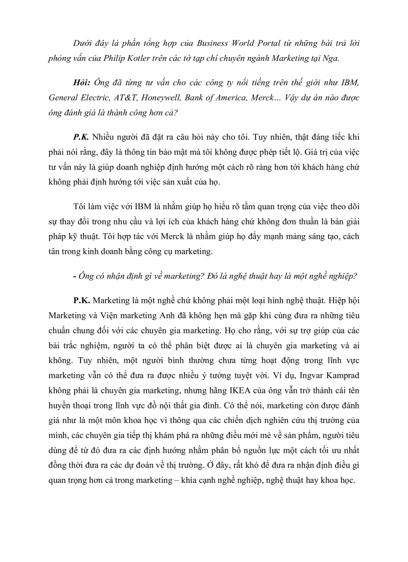 image for page Trò chuyện với vị cha đẻ Marketing hiện đại